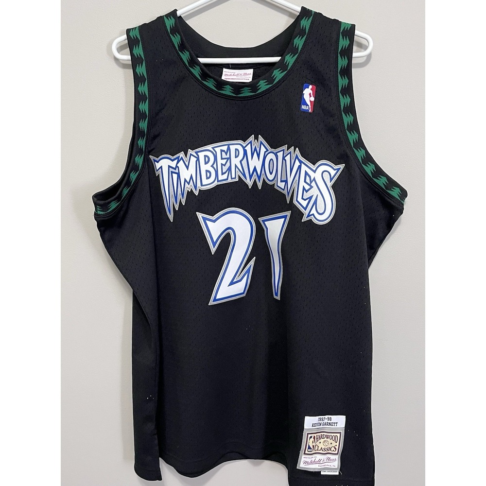 Mitchell Ness NBA TIMBERWOLVES Kevin Garnett #21 Hardwood Classics Jersey XL
